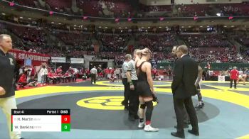D1-150 lbs Cons. Round 2 - Hunter Martin, Beavercreek vs Wynton Denkins, Perrysburg
