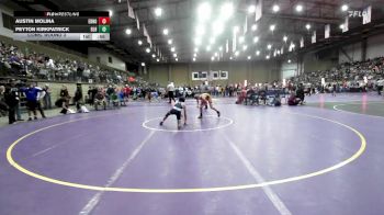 106 lbs Cons. Round 3 - Peyton Kirkpatrick, Basehor-Linwood vs Austin Molina, Edmond North