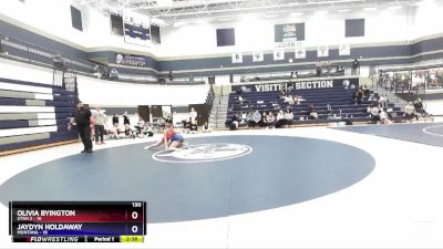 130 lbs Finals (2 Team) - Olivia Byington, Utah 2 vs Jaydyn Holdaway, Montana