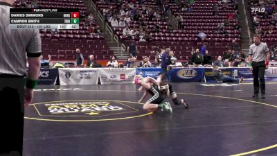 107 lbs Consi 2 - Darius Simmons, Burgettstown vs Camron Smith, Trinity*