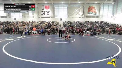 45 lbs Quarterfinal - Oaklun Hawkins, Club Not Listed vs Jack Payne, 518 Grapplers