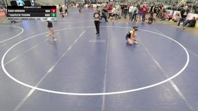 Junior Girls - 140 lbs Champ. Round 1 - Eden Dean, Michigan vs Chloe Sanders, Big Game Wrestling Club
