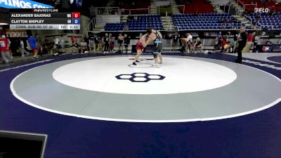 285 lbs Cons. Sub-rd Of 32 - Alexander Bajoras, MA vs Clayton Shipley, OH