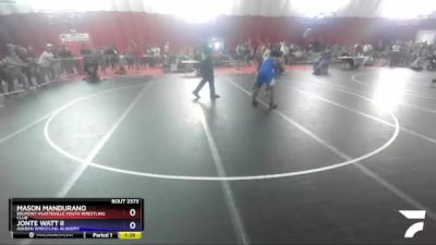 220 lbs Cons. Round 2 - Mason Mandurano, Belmont-Platteville Youth Wrestling Club vs Jonte Watt Ii, Askren Wrestling Academy