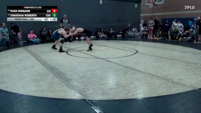 140 lbs Cons. Round 2 - Evan Dirmann, Boise Youth Wrestling vs Jonathan Roberts, Fighting Squirrels Wrestling Club