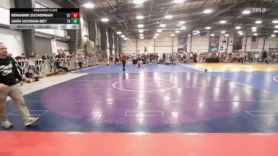 132 lbs Consi Of 8 #2 - Benjamin Zuckerman, CT vs Javin Jackson-Bey, TX