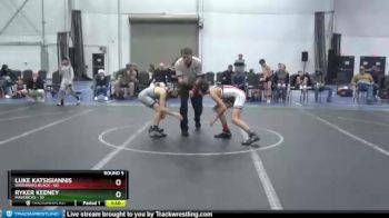 100 lbs Round 5 (8 Team) - Luke Katsigiannis, Warhawks Black vs Ryker Keeney, Mavericks