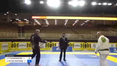 JOHN P CAMBRONERO vs JAMES PETER MASTROBATTISTA 2020 World Master IBJJF Jiu-Jitsu Championship