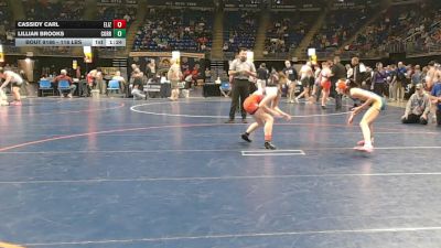118 lbs Round Of 16 - Cassidy Carl, Elizabethtown vs Lillian Brooks, Corry