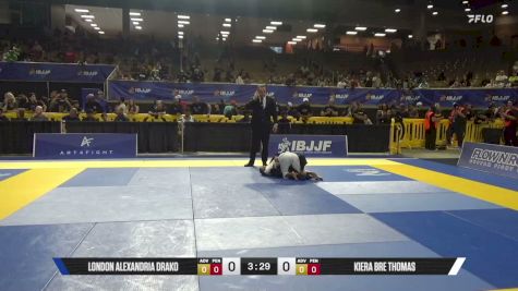 Kiera Bre Thomas vs London Alexandria Drako 2026 Pan Kids Jiu-Jitsu IBJJF Championship