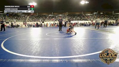 52 lbs Consi Of 8 #2 - Makinleigh Mock, Blackwell Wrestling Club vs Jarren Chacon, Juggernaut Wrestling Club