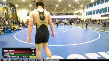 150 lbs Quarterfinal - Jayce Wolf, Caldwell vs Cole Hanely, Timberlake