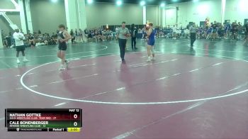 157 lbs Round 2 (6 Team) - Cale Bonenberger, Intense Wrestling Club vs Nathan Gottke, S.E.O. Wrestling Club- Team Red