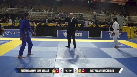Emily Rosalynn Nicholson vs Vitória Damiana Silva De Assis 2025 Pan Jiu Jitsu IBJJF Championship