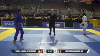 Emily Rosalynn Nicholson vs Vitória Damiana Silva De Assis 2025 Pan Jiu Jitsu IBJJF Championship
