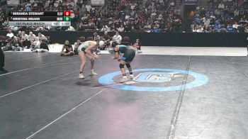 Girls 120 lbs 1st Place Match - Miranda Stewart, Cleveland vs Kristina Means, Moriarty