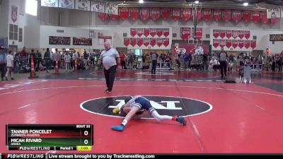 75 lbs Champ. Round 2 - Micah Rivard, Anoka vs Tanner Poncelet, Zumbrota-Mazeppa