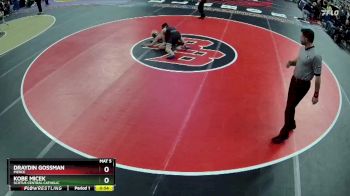 Cons. Round 3 - Kobe Micek, Scotus Central Catholic vs Draydin Gossman, Pierce