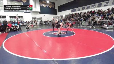 138 lbs Champ. Round 1 - Johnny Overgaag, Palm Desert vs Gavin Stalsworth, Sultana