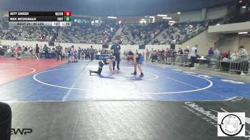 96 lbs Semifinal - Jett Greer, Westmoore Wresting vs Rex McDonald, Port City Wrestling Club