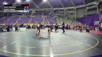 110 lbs Round 1 (16 Team) - Haley Zinninger, Emmanuel University vs Eliana Paramo, North Central College