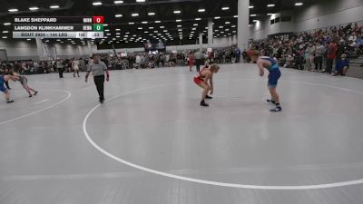 144 lbs Cons. Sub-rd Of 16 - Blake Sheppard, Minnesota vs Langdon Klinkhammer, Berge Elite Wrestling Academy