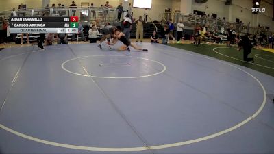 144 lbs Quarterfinal - Carlos Arriaga, Apex Grappling Academy vs Aidan Jaramillo, Nolf Wrestling Academy