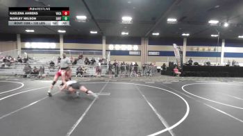 130 lbs Consolation - Kaelena Ahrens, Vacaville WC vs Marley Nelson, Santa Ana HS