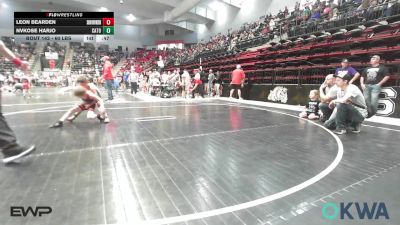 60 lbs Consi Of 4 - Leon Bearden, Skiatook Youth Wrestling vs Nvkose Harjo, Catoosa Youth Wrestling