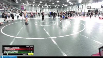 136 lbs Semifinal - Norman Anderson, Team Aggression WC vs Samson Castillo, All In Wrestling Academy