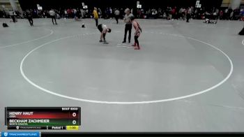 108 lbs Cons. Round 2 - Henry Haut, Iowa vs Beckham Zachmeier, North Dakota