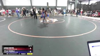 157 lbs Quarterfinal - Josue Reyes, Tri Cities Wrestling Club vs Titus Rodela, Peninsula Wrestling Club