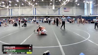 88 lbs Round 3 (4 Team) - Ryder Ascherl, U2 Uprising Black vs Moriah Andre, Mat Assassins Red