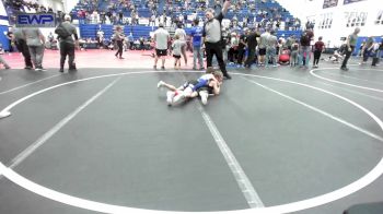 70-73 lbs Quarterfinal - Nakota Spain, Harrah Little League Wrestling vs Paisley Jones, Tecumseh Youth Wrestling