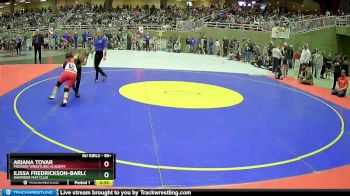 85+ Round 2 - Ariana Tovar, Prosser Wrestling Academy vs Ilissa Fredrickson-Barlow, Oakridge Mat Club