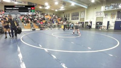 135 lbs Quarterfinal - Briana Conley, Tahquitz vs Kylie Carrera, Poly/Long Beach