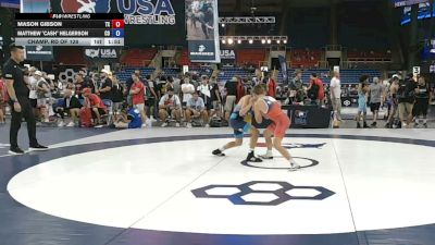120 lbs Champ. Rd Of 128 - Mason Gibson, Texas vs Matthew "Cash" Helgerson, Colorado
