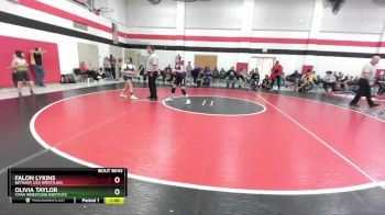 89-95 lbs Round 3 - Falon Lykins, Bethany USA Wrestling vs Olivia Taylor, Titan Wrestling Institute