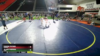 138 lbs Semifinal - Mason Thynes, Oregon vs Glade Harman, Utah