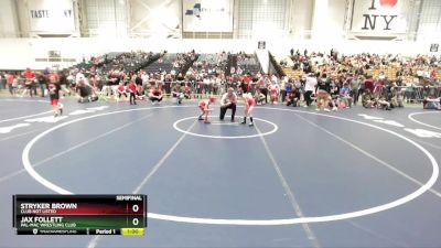 54 lbs Semifinal - Jax Follett, Pal-Mac Wrestling Club vs Stryker Brown, Club Not Listed