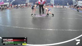 60 lbs Semis & 1st Wrestleback (8 Team) - Wyatt Yeager, West Virginia Wild vs LUCAS PERRONE, MF Savages