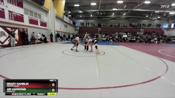 150 lbs Champ. Round 1 - Grady Hamblin, Round Valley vs Ari Hammond, Pinnacle