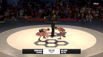 106 lbs 1st Place Match - William Soto, NY vs Thiago Silva, CA