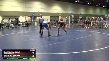 182 lbs Round 3 (16 Team) - Anthony Fancher, Fernandina Beach vs Boston Hammond, Springboro 2