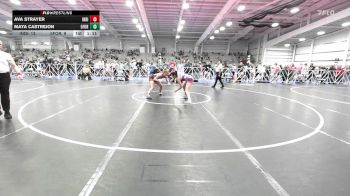 126 lbs Semifinal - Ava Strayer, Indiana Outlaws Pink vs Maya Castrejon, 5forty Lady Brawlers