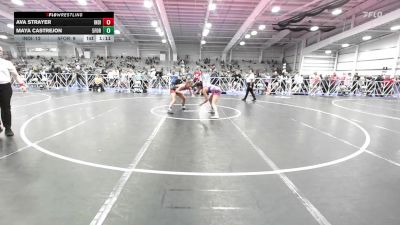 126 lbs Semifinal - Ava Strayer, Indiana Outlaws Pink vs Maya Castrejon, 5forty Lady Brawlers
