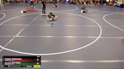 100 lbs Round 3 (4 Team) - Chase Pederson, Lakeville vs Elijah Butteris, Westfield