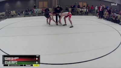 147 lbs Round 5 (8 Team) - Ethan Elliott, Nebraska Red vs Dylan Bratt, Oklahoma Elite