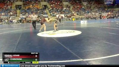 125 lbs Cons. Round 2 - Lucy Czarnowski, Fargo vs Kendall Kovar, Carrington