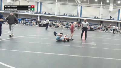 133 lbs Semifinal - Isaiah Cortez, Spartan Wrestling Club - UnAttached vs Nick Molchak, Kent State